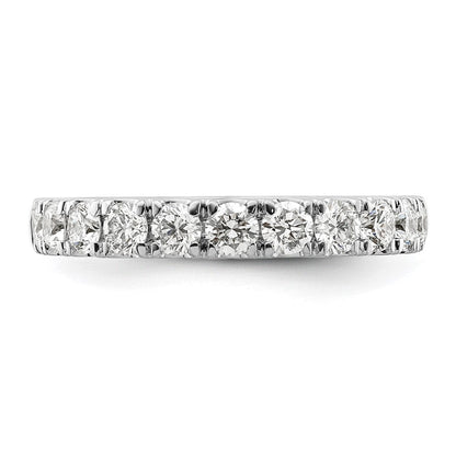14K Weißgold Ehering mit 1 ct. im Labor gezüchteten Diamanten VS/SI+ G+