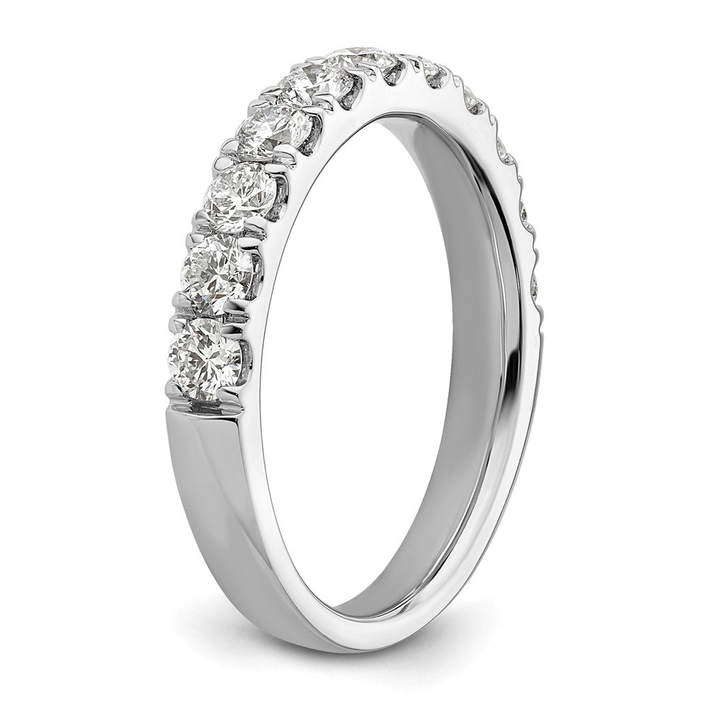 14K Weißgold Ehering mit 1 ct. im Labor gezüchteten Diamanten VS/SI+ G+