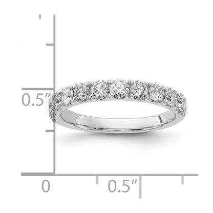 14K Weißgold Ehering mit 1 ct. im Labor gezüchteten Diamanten VS/SI+ G+