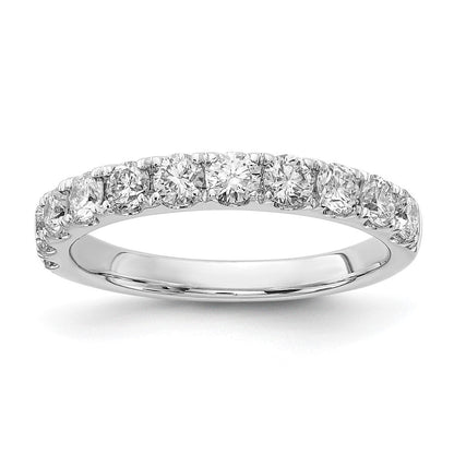 14K Weißgold Ehering mit 1 ct. im Labor gezüchteten Diamanten VS/SI+ G+