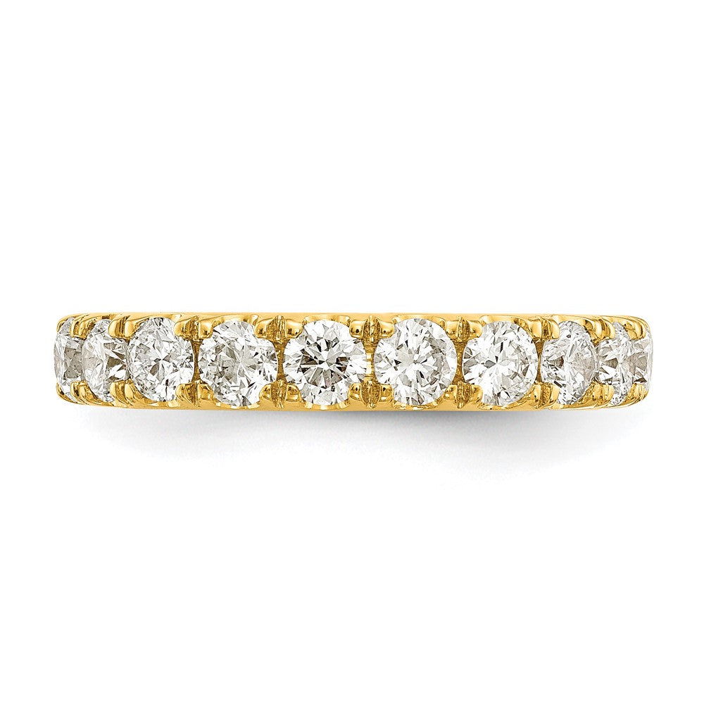 14K Gelbgold Ehering mit 1 ct. Labordiamant VS/SI+ G+