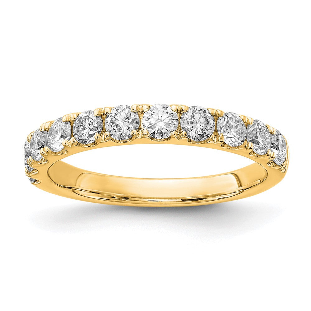 14K Gelbgold Ehering mit 1 ct. Labordiamant VS/SI+ G+