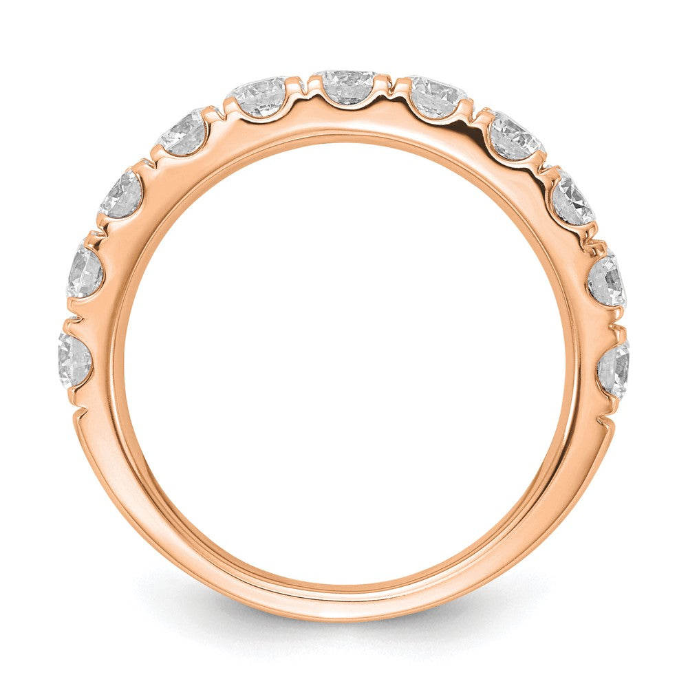 14K Roségold 1,5 ct. Laborgezüchteter Diamant VS/SI+ G+ Ehering