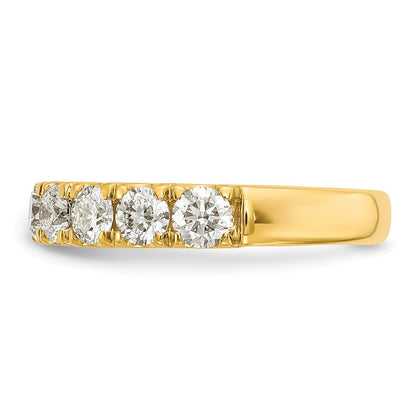 14K Gelbgold Ehering mit 1,5 ct. Labor-gezüchteten Diamanten VS/SI+ G+