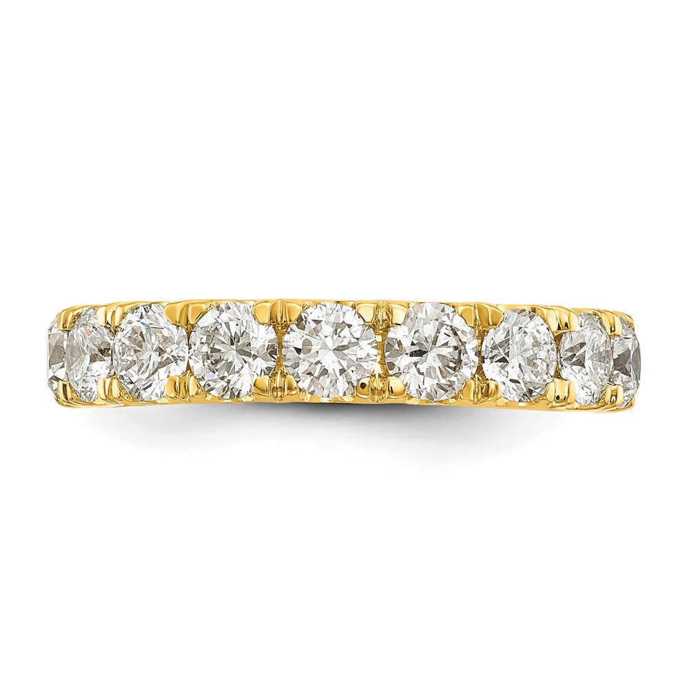 14K Gelbgold Ehering mit 1,5 ct. Labor-gezüchteten Diamanten VS/SI+ G+ komplett