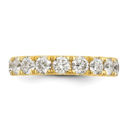 14K Gelbgold Ehering mit 1,5 ct. Labor-gezüchteten Diamanten VS/SI+ G+ komplett