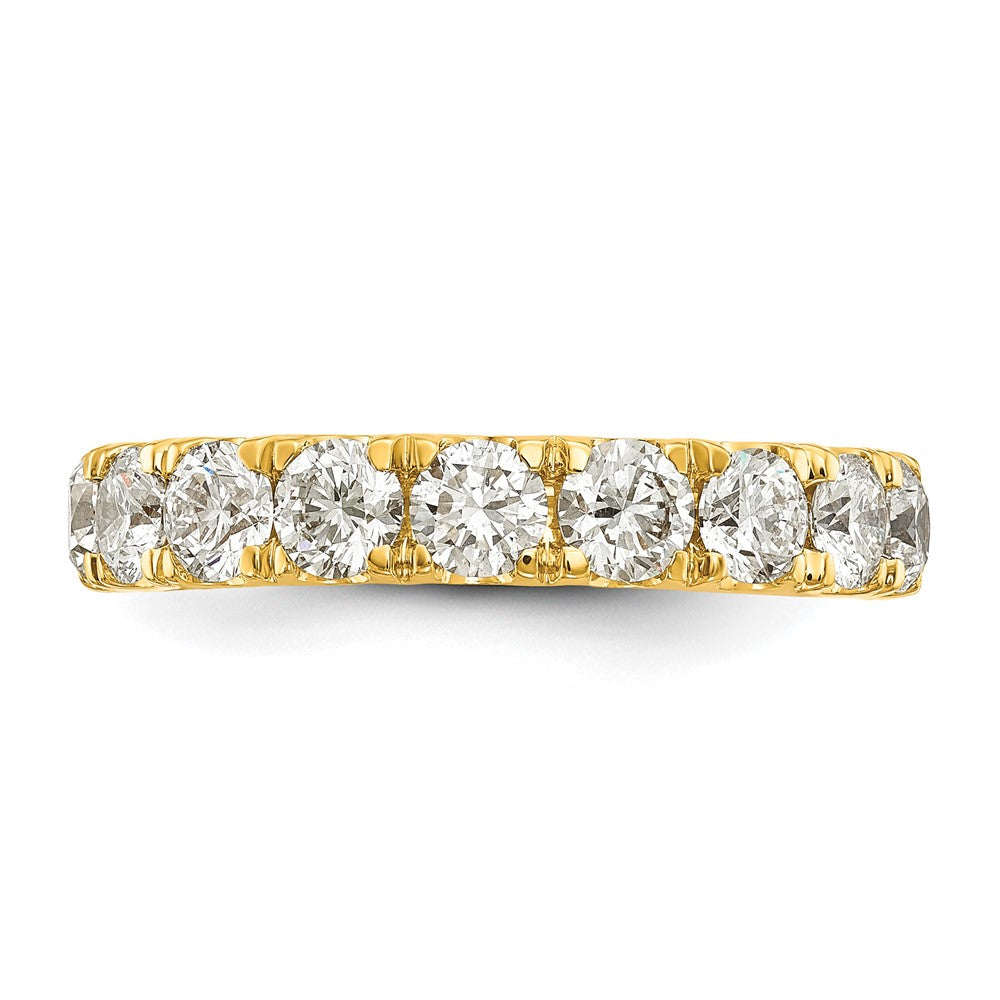 14K Gelbgold Ehering mit 1,5 ct. laborgezüchteten Diamanten, VS/SI+ G+