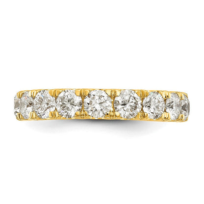 14K Gelbgold Ehering mit 1,5 ct. laborgezüchteten Diamanten, VS/SI+ G+