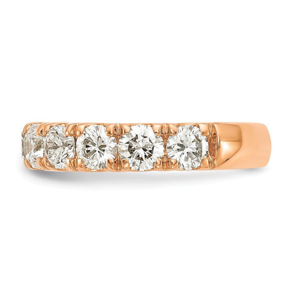 14K Roségold Ehering mit 2 ct. Labordiamanten VS/SI+ G+