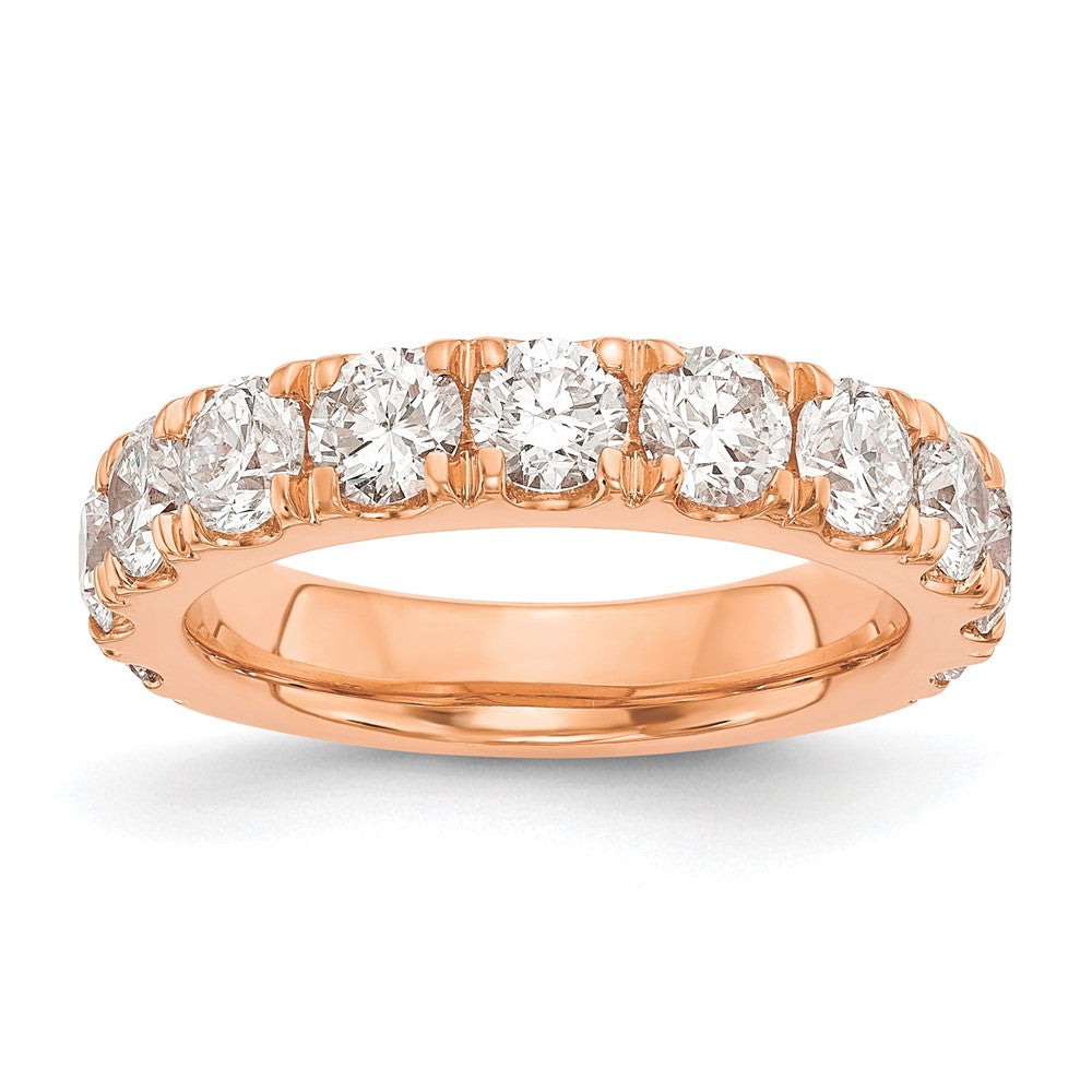 14K Roségold Ehering mit 2 ct. Labordiamanten VS/SI+ G+