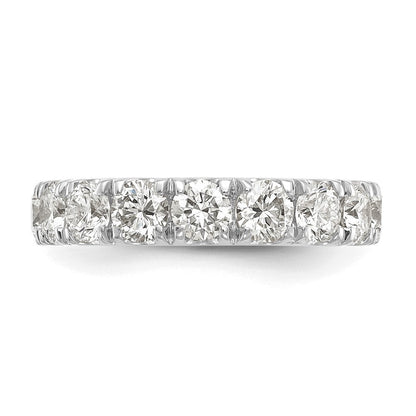 14K Weißgold Ehering mit 2 ct. im Labor gezüchteten Diamanten VS/SI+ G+