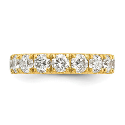 14K Gelbgold Ehering mit 2 ct. laborgezüchtetem Diamanten VS/SI+ G+