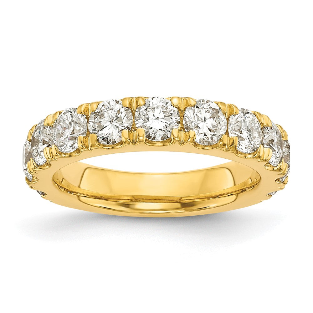 14K Gelbgold Ehering mit 2 ct. laborgezüchteten Diamanten VS/SI+ G+