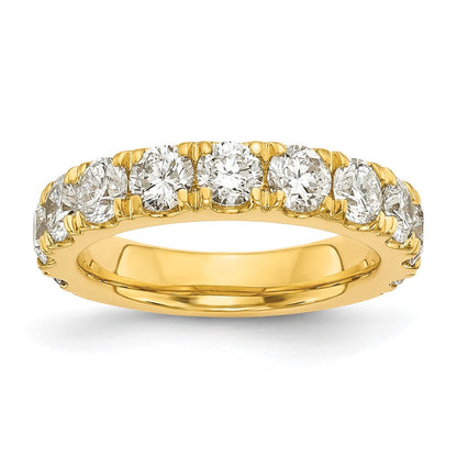 14K Gelbgold Ehering mit 2 ct. Labor-gezüchteten Diamanten VS/SI+ G+