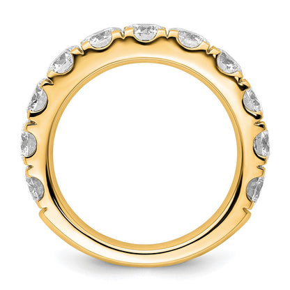 14K Gelbgold 3 Karat Zertifiziert Im Labor Gezüchtet Diamant Vs+ F+ Komplett Ehering Ring