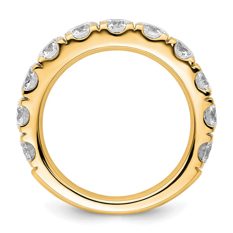 14K Gelbgold 3 Karat Zertifiziert Im Labor Gezüchtet Diamant Vs+ F+ Komplett Ehering Ring