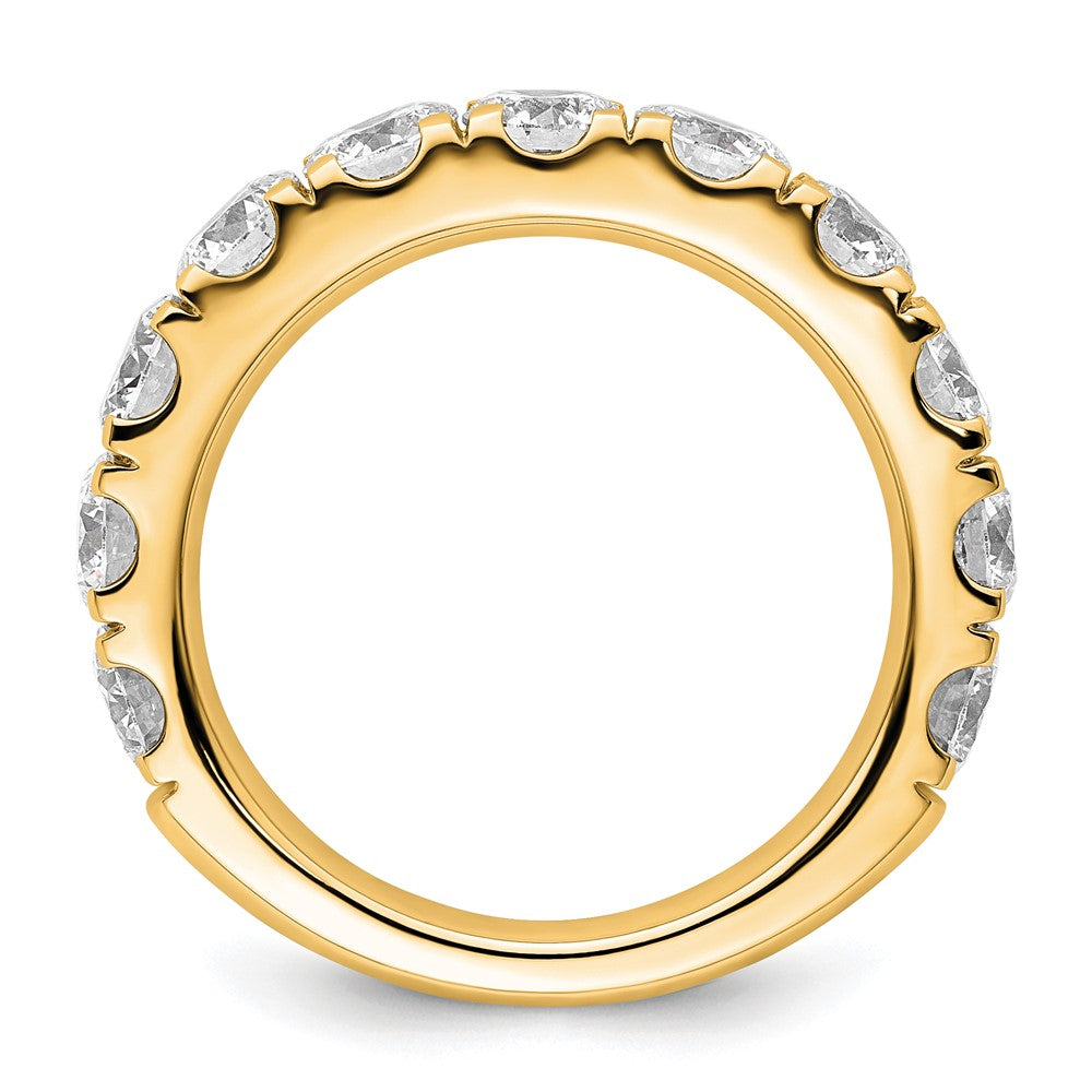 14K Gelbgold 3 Karat Zertifiziert Im Labor Gezüchtet Diamant Vs/si+ G+ Komplett Ehering Ring