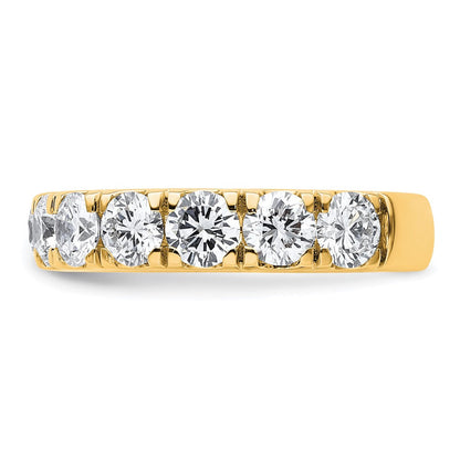 14K Gelbgold 3 Karat Im Labor Gezüchtet Diamant Vs/si+ G+ Komplett Ehering Ring