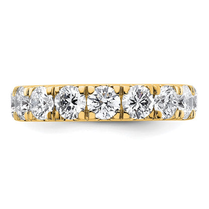 14K Gelbgold 3 Karat Zertifiziert Im Labor Gezüchtet Diamant Vs/si+ G+ Komplett Ehering Ring