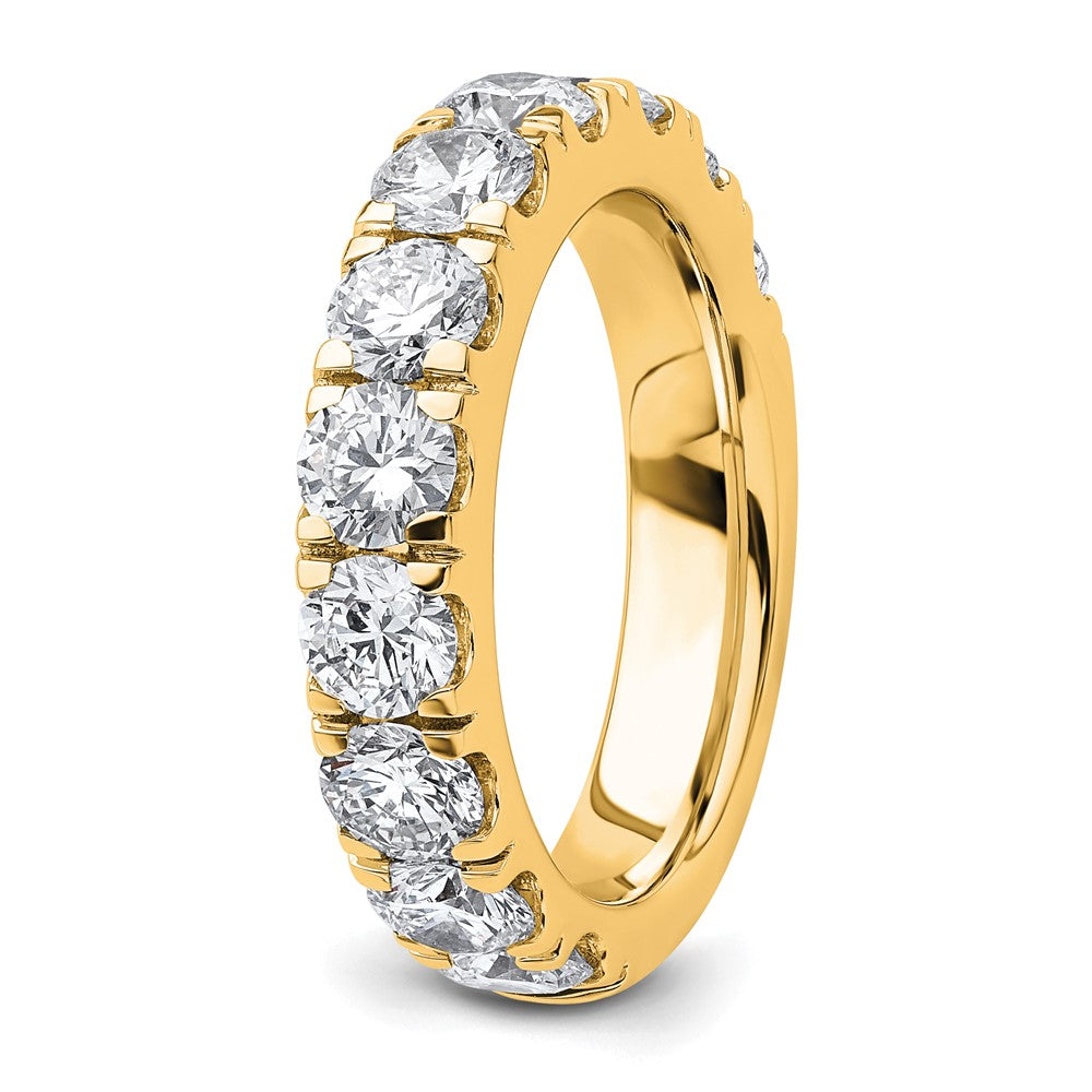 14K Gelbgold 3 Karat Im Labor Gezüchtet Diamant Vs+ F+ Komplett Ehering Ring