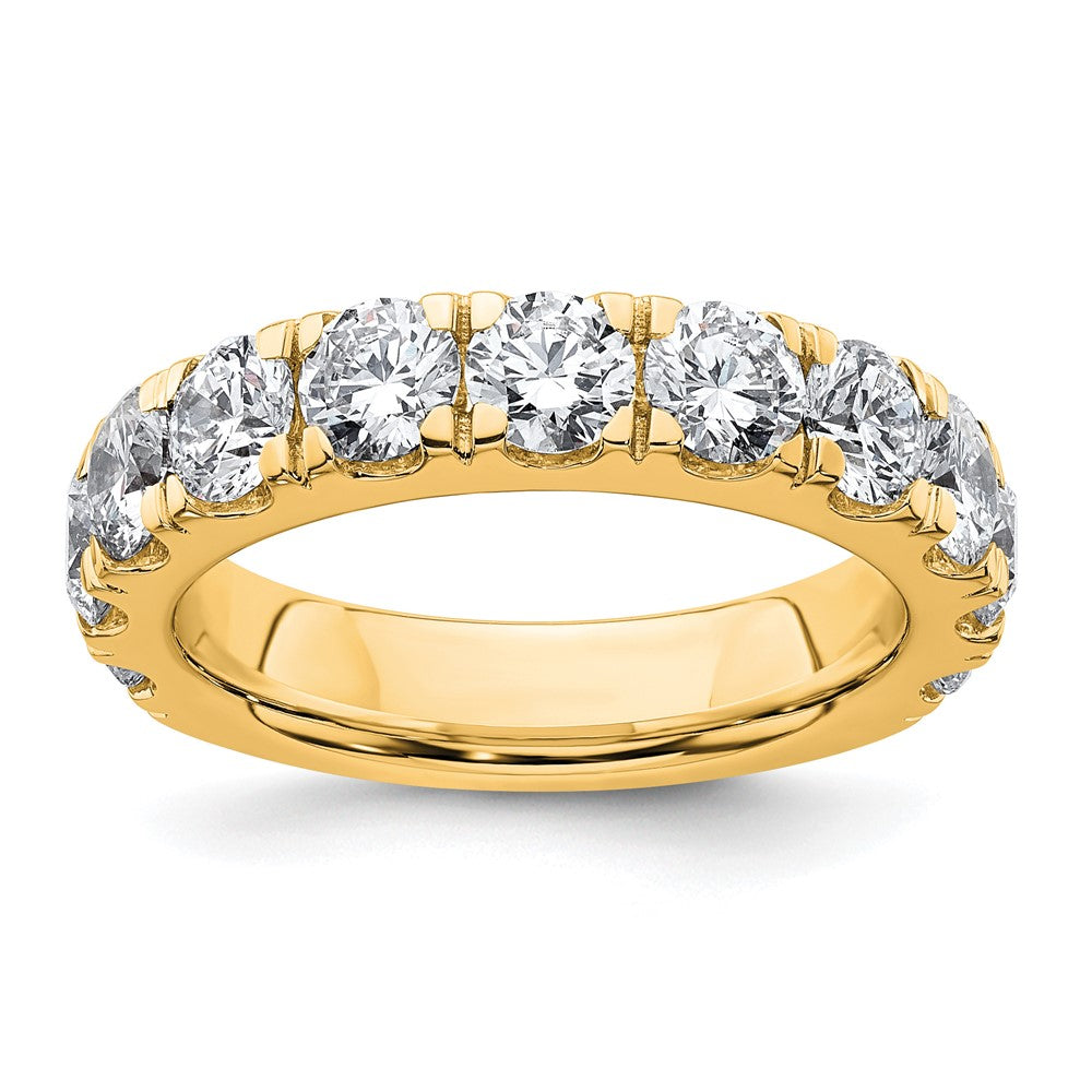 14K Gelbgold 3 Karat Zertifiziert Im Labor Gezüchtet Diamant Vs/si+ G+ Komplett Ehering Ring