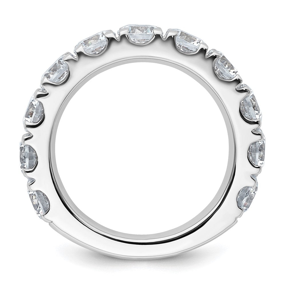 14K Weißgold 4 Karat Im Labor Gezüchtet Diamant Vs+ F+ Komplett Ehering Ring