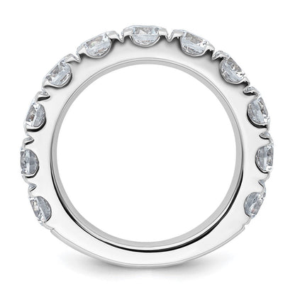 14K Weißgold 4 Karat Zertifiziert Im Labor Gezüchtet Diamant Vs/si+ G+ Komplett Ehering Ring