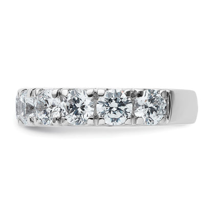 14K Weißgold 4 Karat Im Labor Gezüchtet Diamant Vs/si+ G+ Komplett Ehering Ring