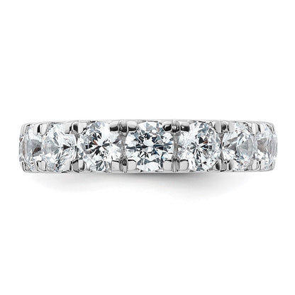 14K Weißgold 4 Karat Im Labor Gezüchtet Diamant Vs/si+ G+ Komplett Ehering Ring