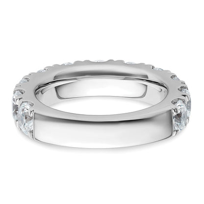 14K Weißgold 4 Karat Zertifiziert Im Labor Gezüchtet Diamant Vs/si+ G+ Komplett Ehering Ring