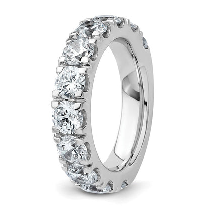 14K Weißgold 4 Karat Im Labor Gezüchtet Diamant Vs/si+ G+ Komplett Ehering Ring
