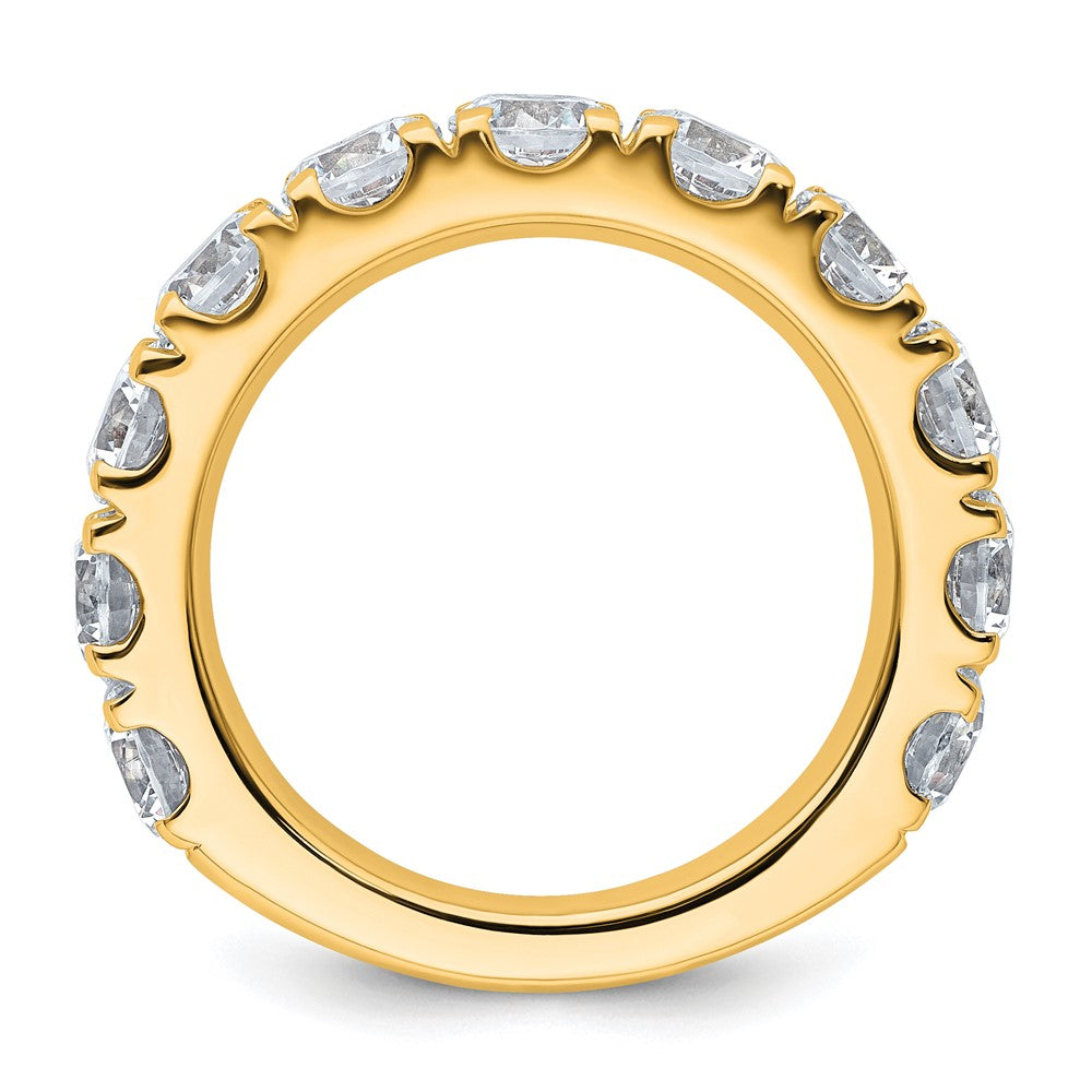 14K Gelbgold 4 Karat Im Labor Gezüchtet Diamant Vs/si+ G+ Komplett Ehering Ring