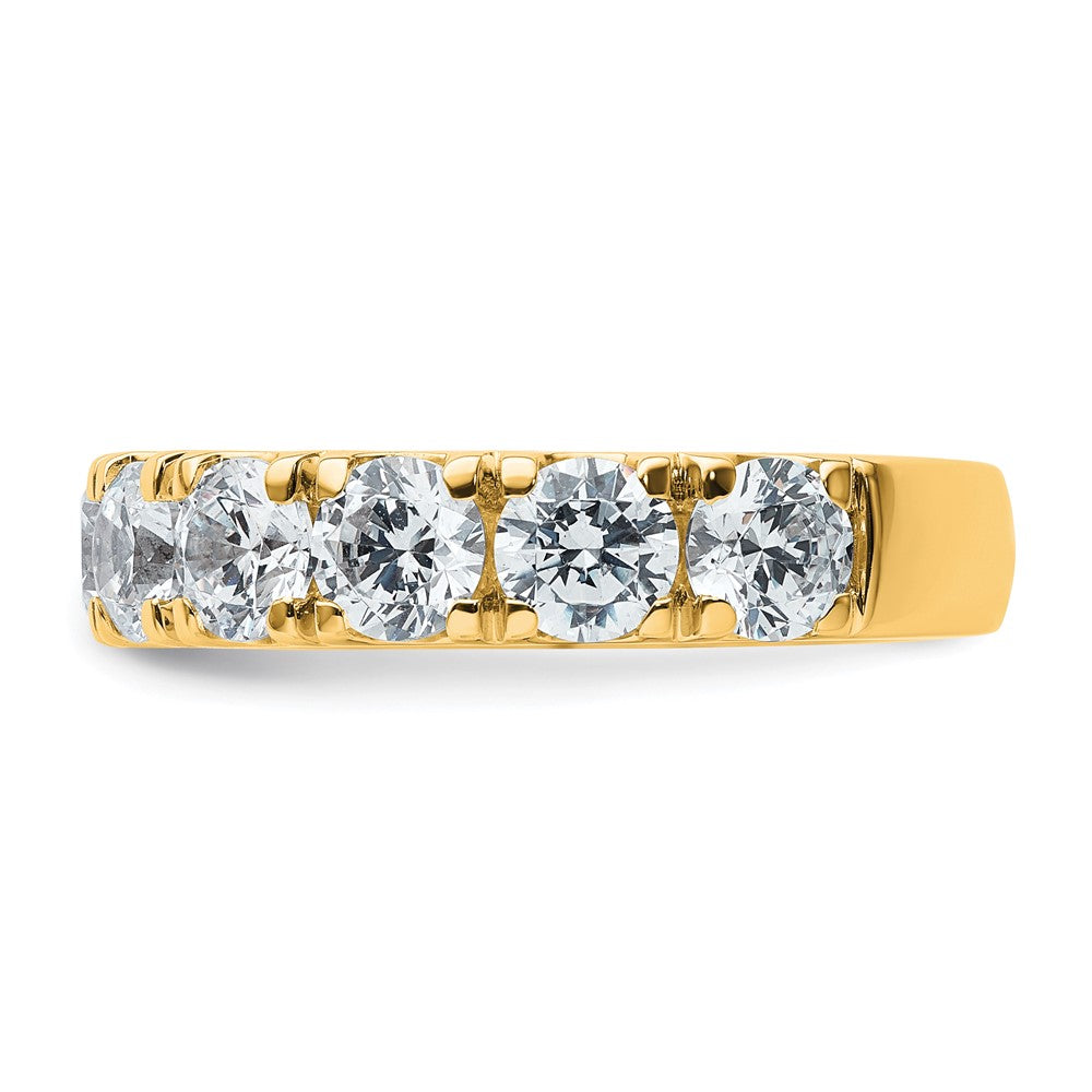 14K Gelbgold 4 Karat Im Labor Gezüchtet Diamant Vs/si+ G+ Komplett Ehering Ring