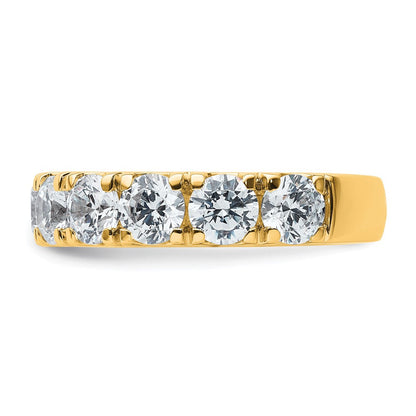 14K Gelbgold 4 Karat Im Labor Gezüchtet Diamant Vs/si+ G+ Komplett Ehering Ring