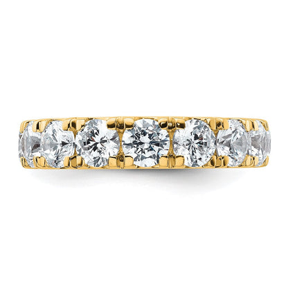 14K Gelbgold 4 Karat Im Labor Gezüchtet Diamant Vs/si+ G+ Komplett Ehering Ring
