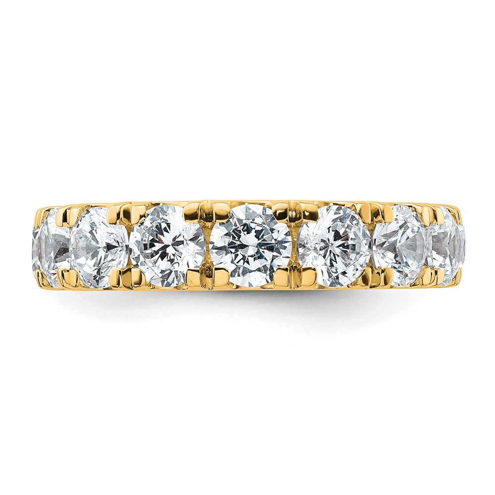 14K Gelbgold 4 Karat Zertifiziert Im Labor Gezüchtet Diamant Vs+ F+ Komplett Ehering Ring