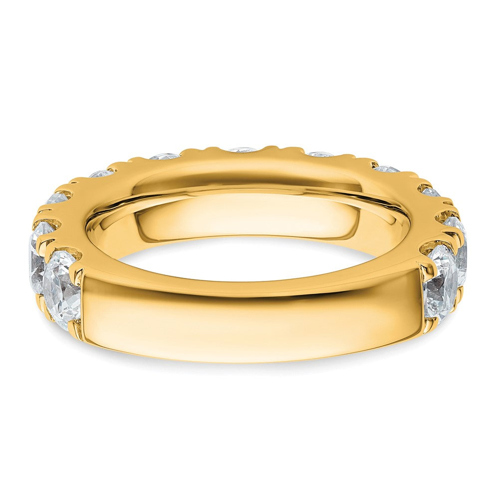 14K Gelbgold 4 Karat Im Labor Gezüchtet Diamant Vs/si+ G+ Komplett Ehering Ring