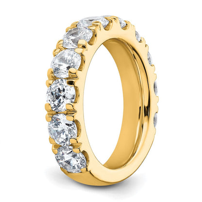14K Gelbgold 4 Karat Im Labor Gezüchtet Diamant Vs+ F+ Komplett Ehering Ring