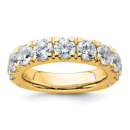 14K Gelbgold 4 Karat Zertifiziert Im Labor Gezüchtet Diamant Vs/si+ G+ Komplett Ehering Ring