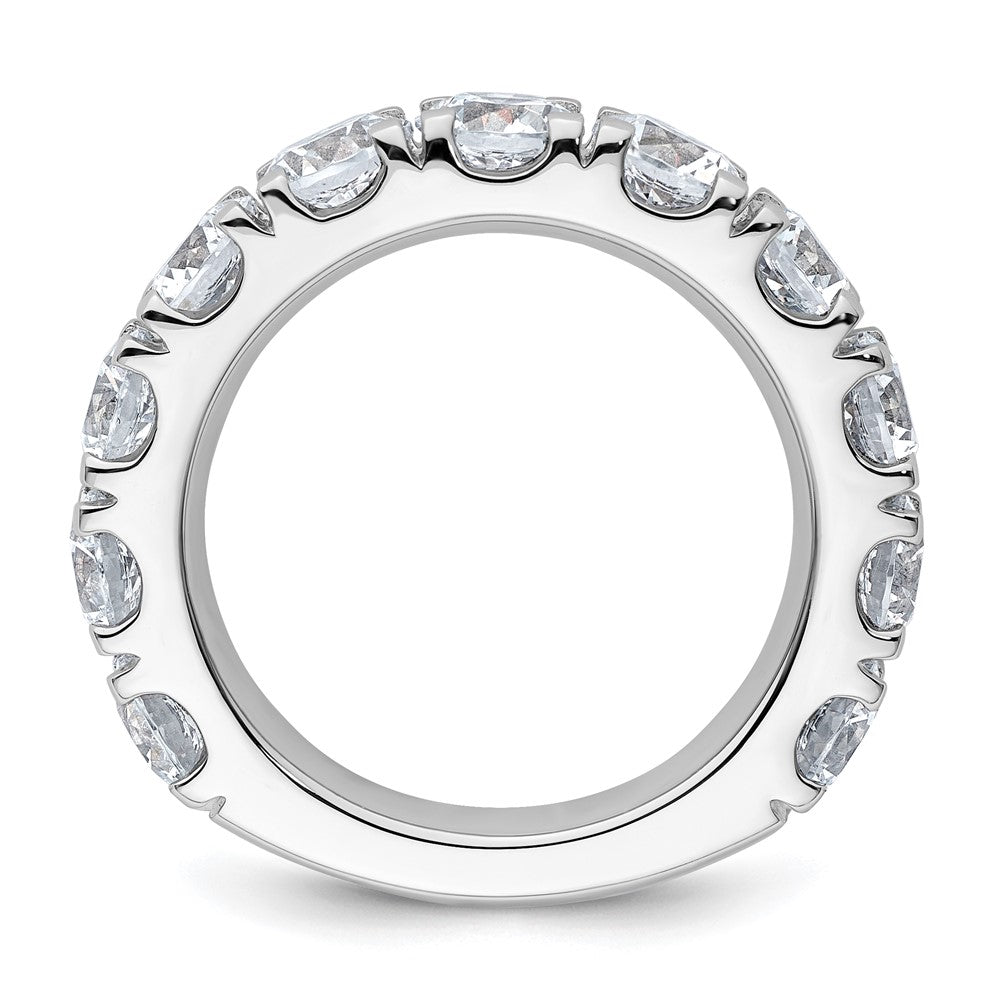 14K Weißgold 5 1/3 Karat Im Labor Gezüchtet Diamant Vs/si+ G+ Komplett Ehering Ring