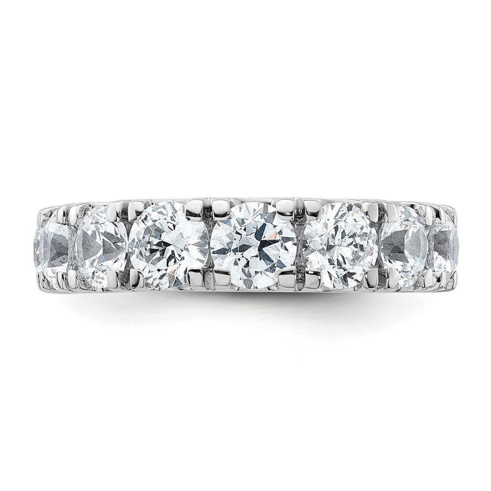 14K Weißgold 5 1/3 Karat Zertifiziert Im Labor Gezüchtet Diamant Vs/si+ G+ Komplett Ehering Ring