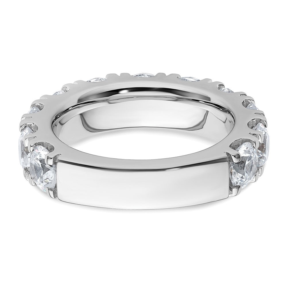 14K Weißgold 5 1/3 Karat Im Labor Gezüchtet Diamant Vs/si+ G+ Komplett Ehering Ring