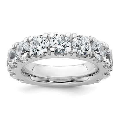 14K Weißgold 5 1/3 Karat Im Labor Gezüchtet Diamant Vs/si+ G+ Komplett Ehering Ring