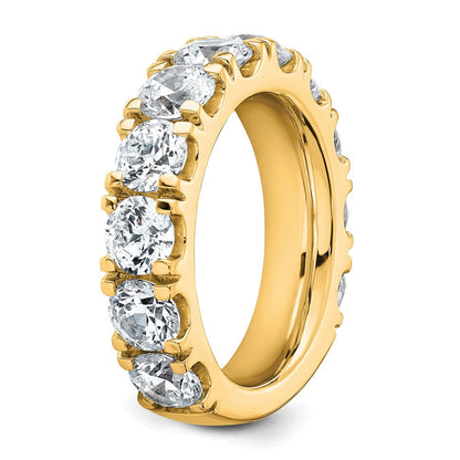 14K Gelbgold 5 1/3 Karat Im Labor Gezüchtet Diamant Vs/si+ G+ Komplett Ehering Ring