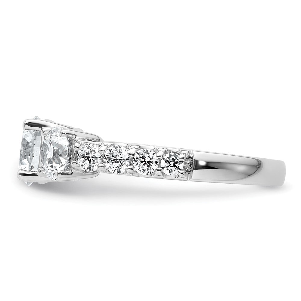 14K Weißgold Verlobungsring mit 2,5 ct. im Labor gezüchteten Diamanten, rund, VS/SI+ G+