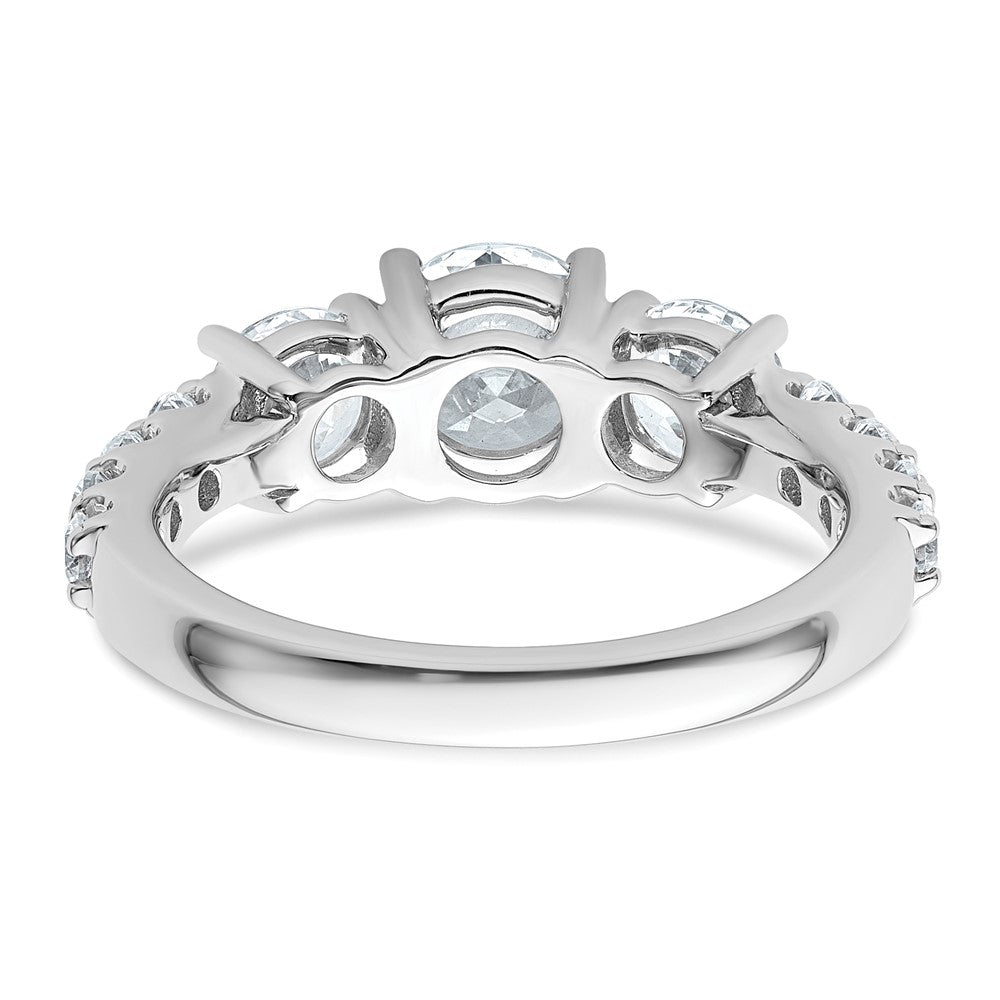 14K Weißgold Verlobungsring mit 2,5 ct. im Labor gezüchteten Diamanten, rund, VS/SI+ G+