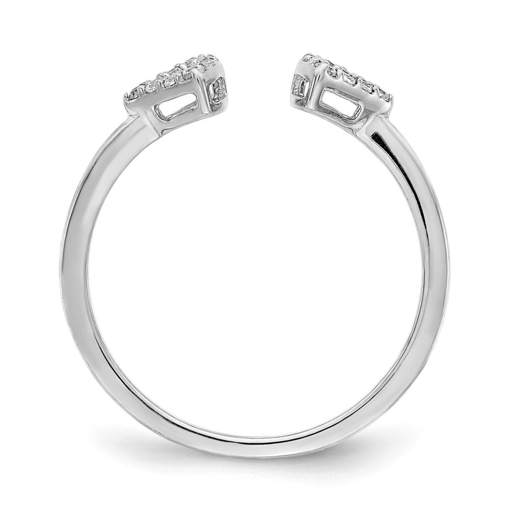 14K Weißgold Diamant Ring