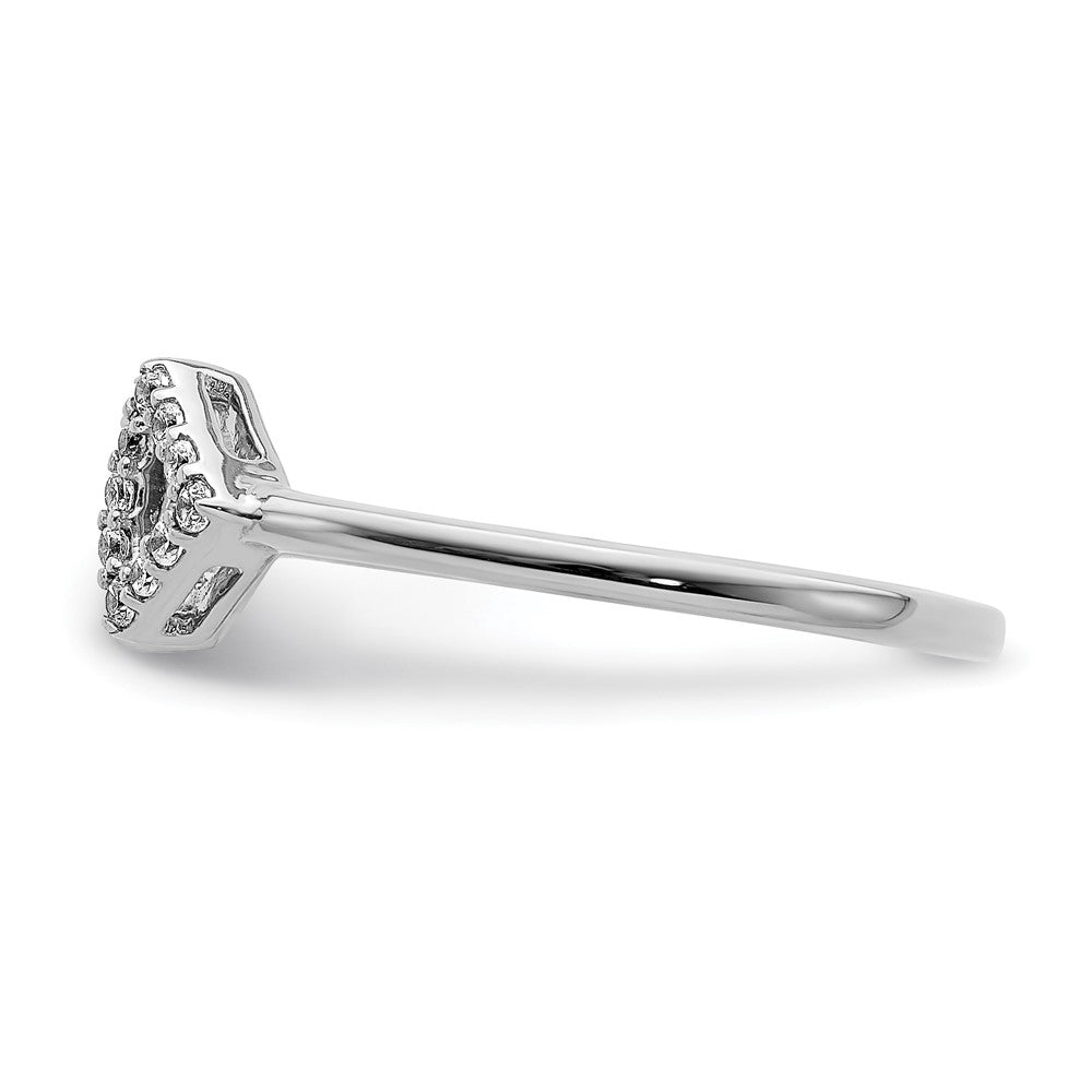 Diamantring aus 14K Weißgold