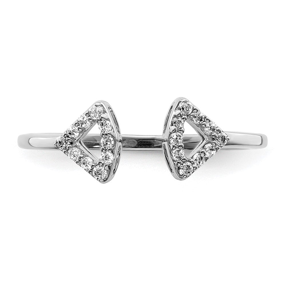 Diamantring aus 14K Weißgold