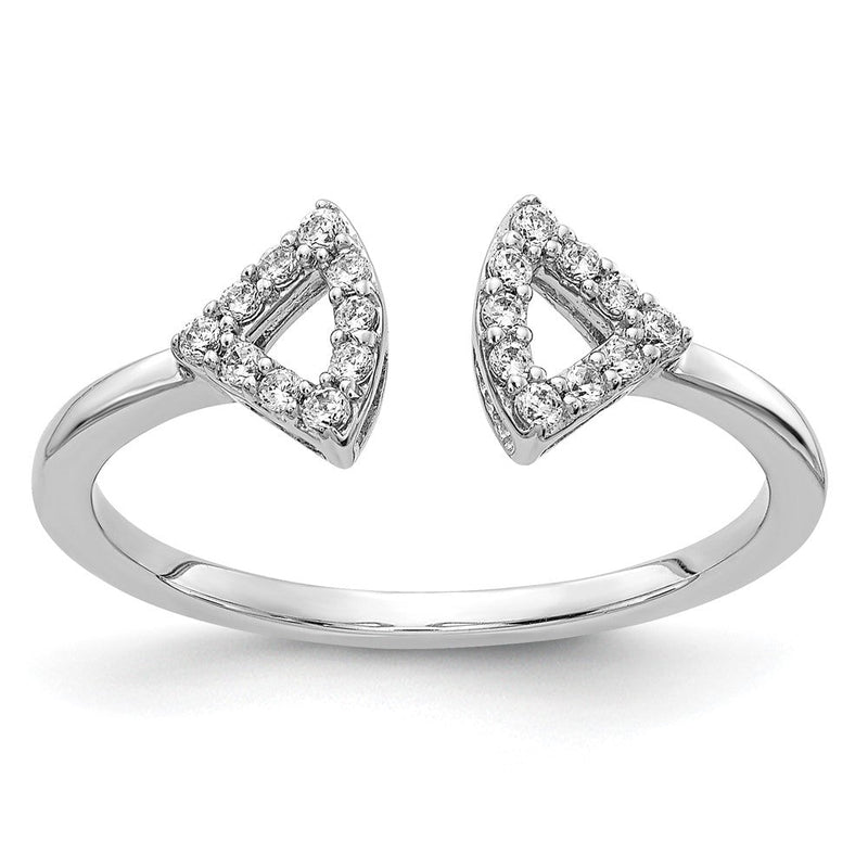 Diamantring aus 14K Weißgold